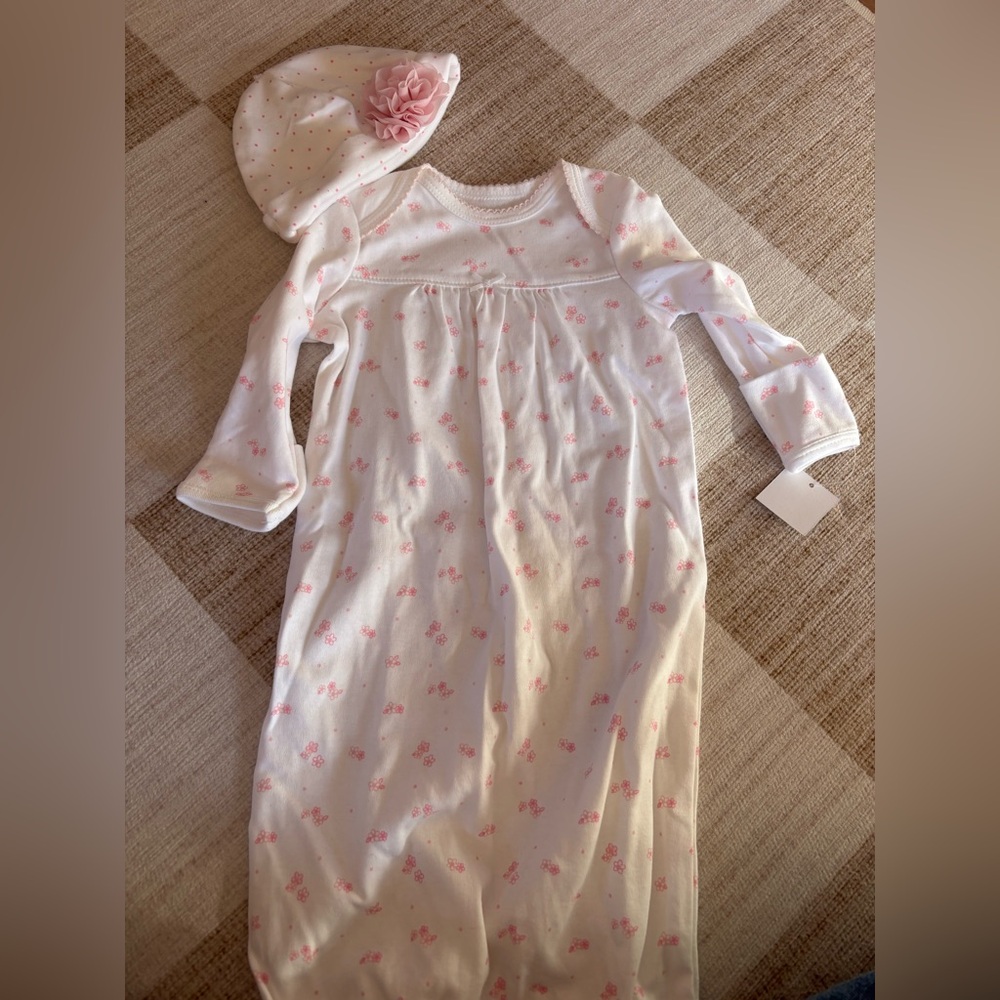 Little Me Pink Floral Kids Nightgown